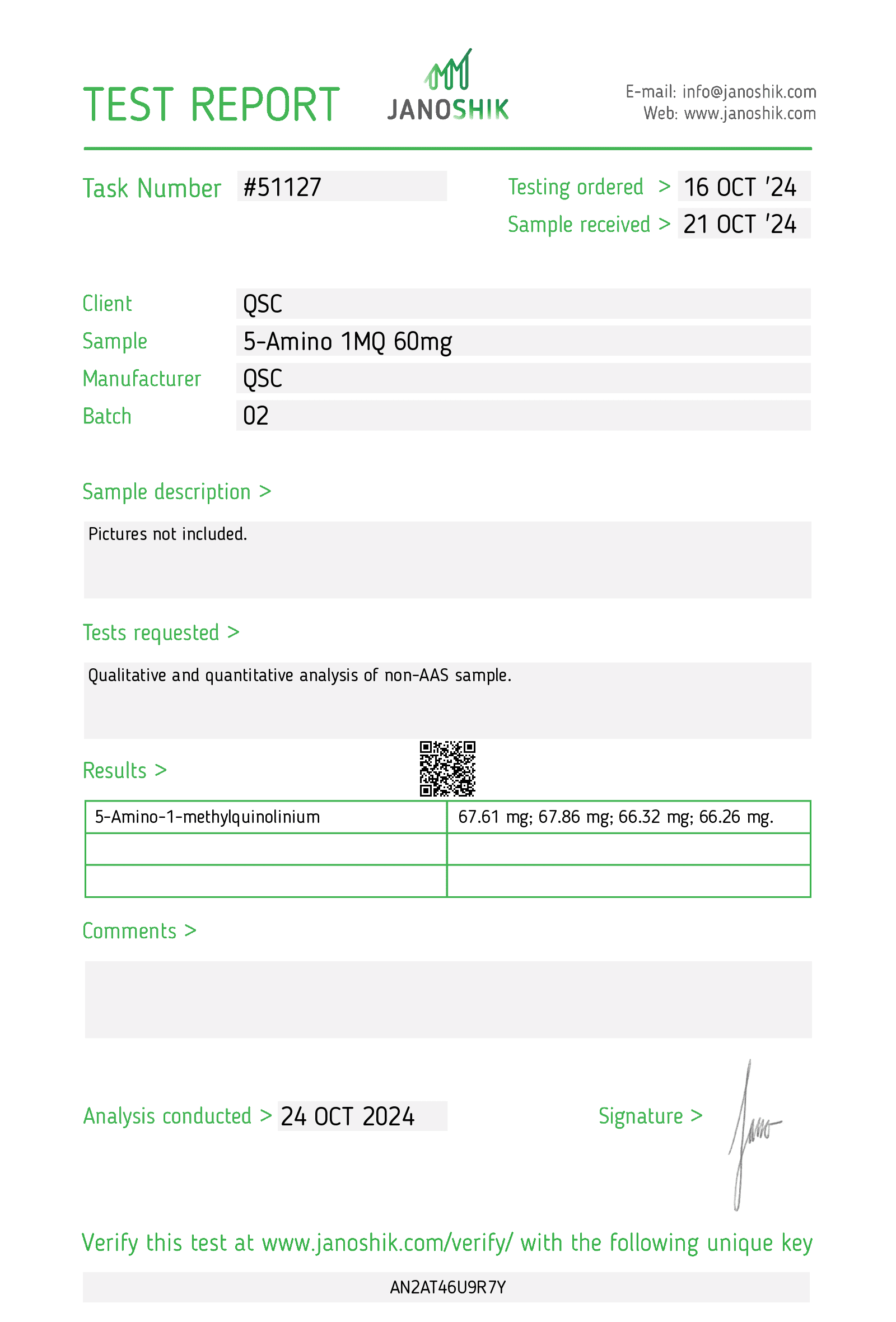 QSC 5a1 60mg Test Report _51127 copy 2
