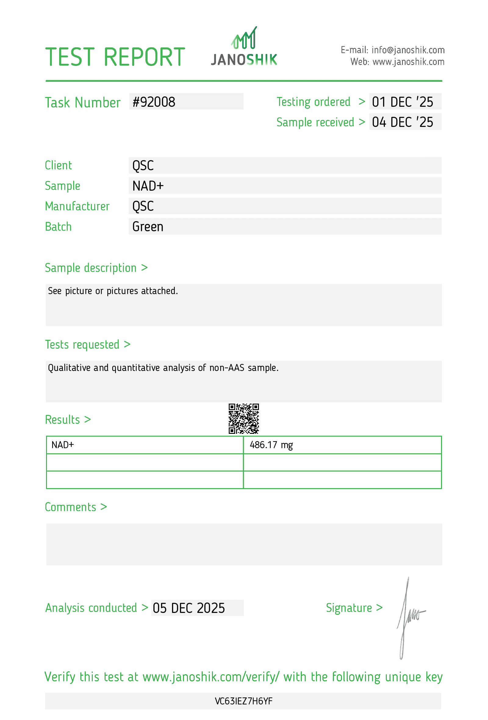 qsc nad 500 Test Report #92008 copy